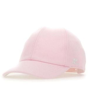 Courreges Signature Katoenen Pet - Roze