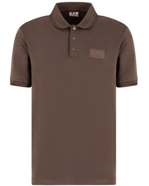EA7 Polo Shirts - Marrone