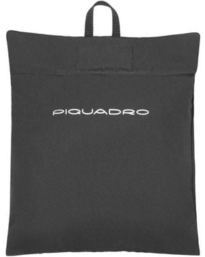 Piquadro Tassen ,Grijs ,Leer Waterdichte Bagagehoes M - Zwart
