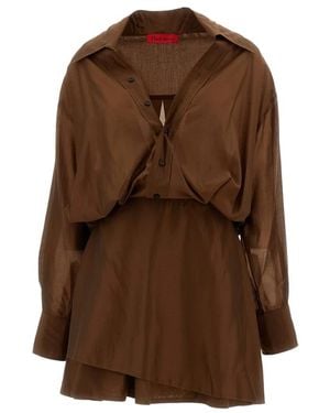 Thelatest Shirt Dresses - Brown