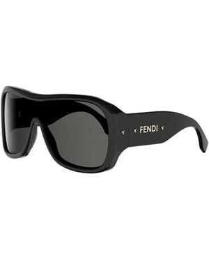 Fendi Accessoires ,Zwart ,Screen Zonnebril
