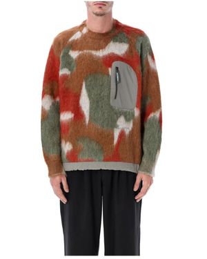 and wander 60 Mix Shaggy Strickpullover - Mehrfarbig