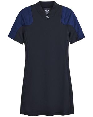 adidas Fitness ,Zwart ,Polyester Miaou Dress - Blauw