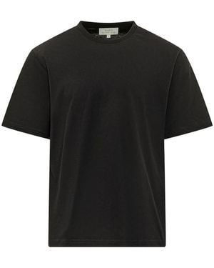 Studio Nicholson Tops ,Zwart ,Katoen Bric T-Shirt