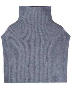 Alpha Studio Accessoires ,Grijs ,Winter Sjaal - Blauw