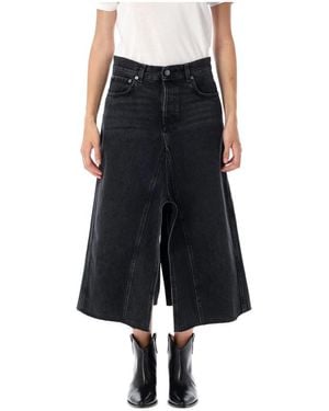 Haikure Denim Skirts - Black