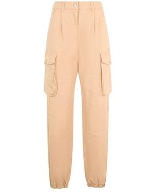 Moschino Broeken ,Katoen Cargo Broek - Naturel