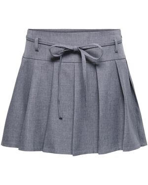 ONLY Polyester Mix Rok Met Elastaan - Blauw