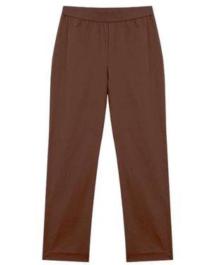 Alpha Studio Broeken ,Bruin ,Katoen Cigarette Broek