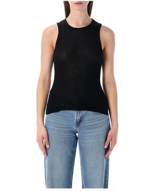 James Perse Sleeveless Tops - Black