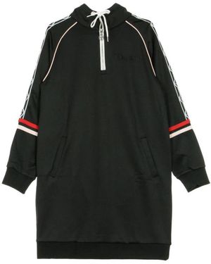 Sergio Tacchini Kleedjes ,Zwart ,Daisy Track Jurk Zwart/Roze Room