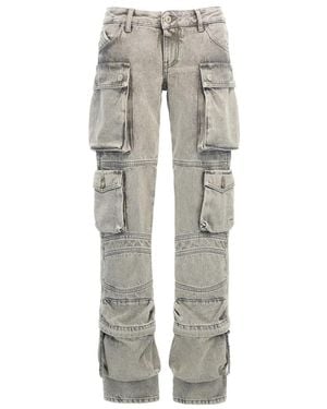 The Attico Straight Fit Jeans - Grey