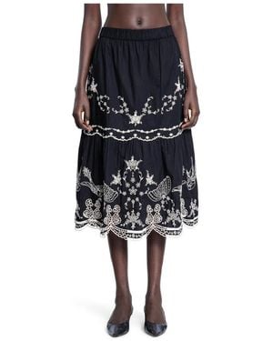 Sea Midi Skirts - Black
