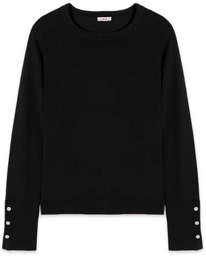 Oltre Round-Neck Knitwear - Noir