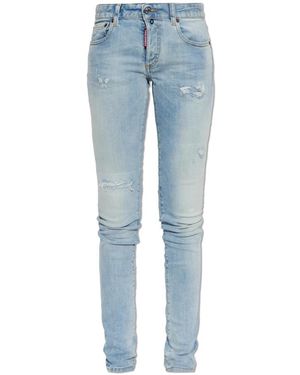 DSquared² Jeans ,Blauw ,Katoen Super Skinny Jeans