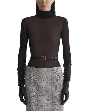 Mugler Turtlenecks - Black