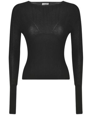 Lanvin Long Sleeve T-Shirts - Black