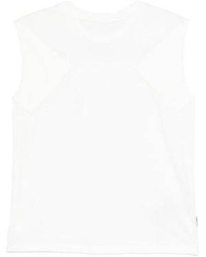 MM6 by Maison Margiela Sleeveless Tops - White