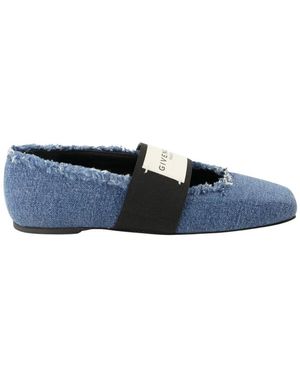 Givenchy Schoenen ,Blauw ,Katoen Sliced Square Ballerinas