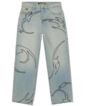 Iuter Vintage Denim Baggy Hose - Blau