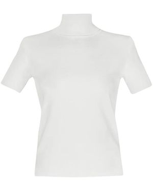 Andiata Truien & Vesten ,Wit ,Leer Pola Turtleneck Knit