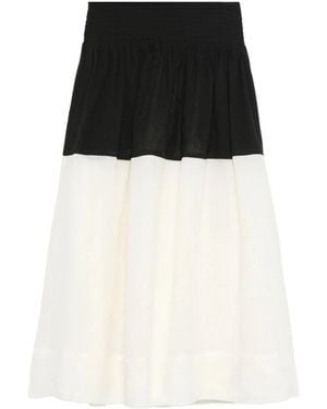 Sea Midi Skirts - Negro