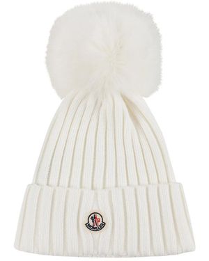 Moncler Beanies - Bianco