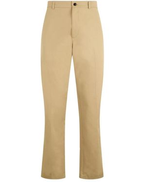 Burberry Broeken ,Katoen Regular Fit Broek - Naturel