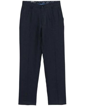Etro Broeken ,Blauw ,Suit Broeken