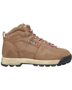 Autry Lace-Up Boots - Brown