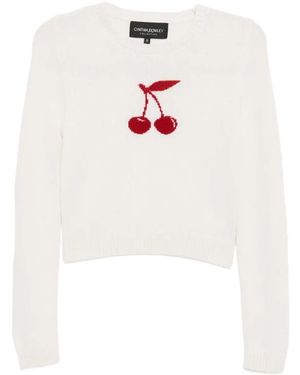 Cynthia Rowley Cherries On Top Sweater - Wit