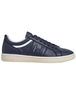 Hackett Schoenen ,Blauw ,Leer Bond Active Leather Trainers