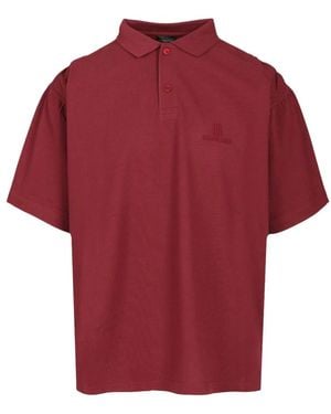 Balenciaga Nano Bb Logo Polo - Rot