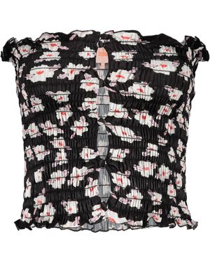 AMY CROOKES Tops ,Zwart ,Polyester Sleeveless Top