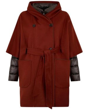 Moorer Oslo Poncho - Rood