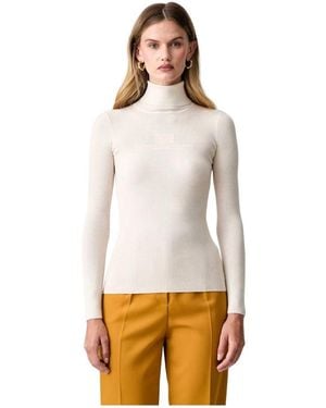 Elisabetta Franchi Turtlenecks - Blanco