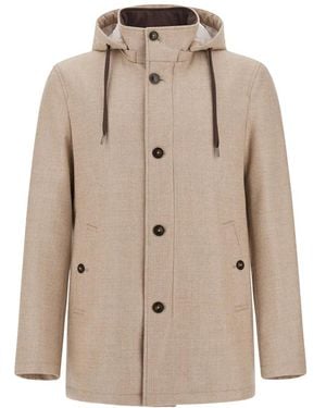 Herno Single-Breasted Coats - Neutre