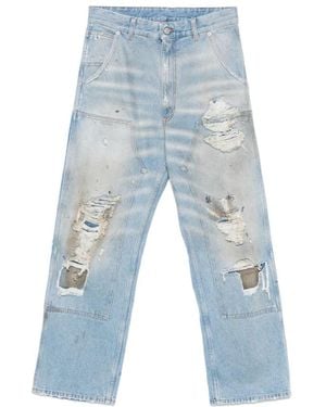MM6 by Maison Martin Margiela Straight Jeans - Blu