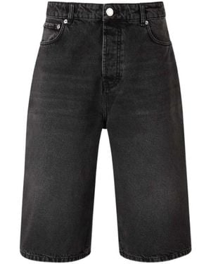 Ami Paris Denim Shorts - Black