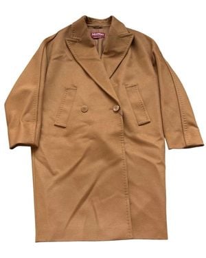 Max Mara Double-Breasted Coats - Marrón