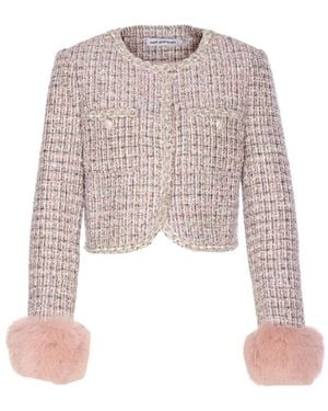Self-Portrait Tweed Jackets - Pink