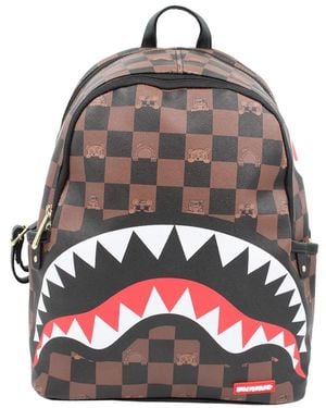Sprayground Brauner Rucksack Mit Mehreren Taschen