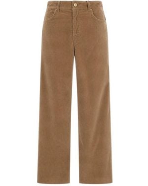 Max Mara Broeken ,Katoen Fragola Wijde Broek - Bruin