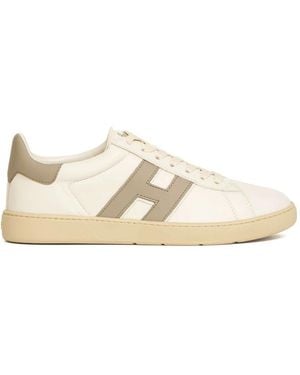 Hogan Schoenen ,Wit ,Leer Cool Pelle Latte