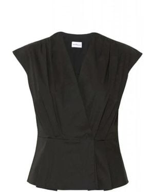 Marella Sleeveless Tops - Black
