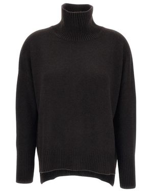 Lisa Yang Truien & Vesten ,Bruin ,Kasjmier Heidi Sweater - Zwart