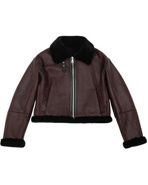 Just things we like Leather Jackets - Brown