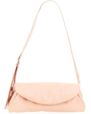 Jil Sander Italian Leather Cannoli Shoulder Bag - Pink