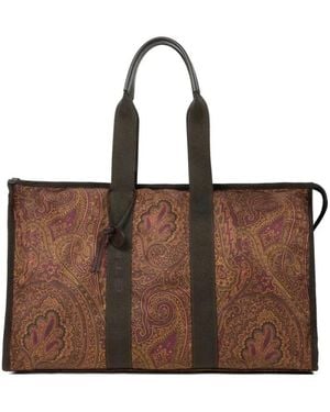 Etro Tote Bags - Marrone
