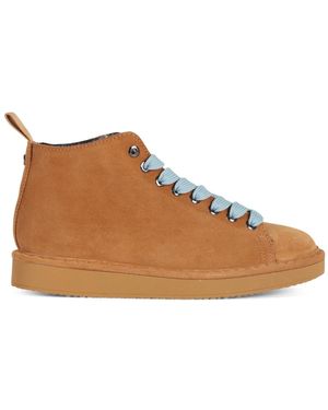 Pànchic Chukka-Stiefel Aus Wildleder Mit Kunstfellfutter - Braun